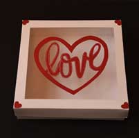 جعبه ولنتاین برای کوکی - جعبه کوکی طرح ولنتاین (love)