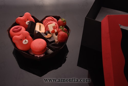 جعبه شکلات قلب سورپرایز - نمای جلو