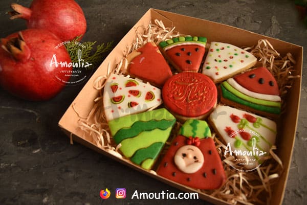کوکی هندوانه شب یلدا